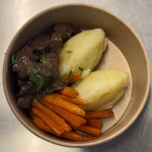 Bœuf Bourguignon & écrasé de pommes de terre